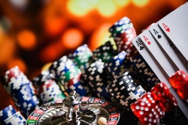 Caribbean Stud Poker hand rankings display